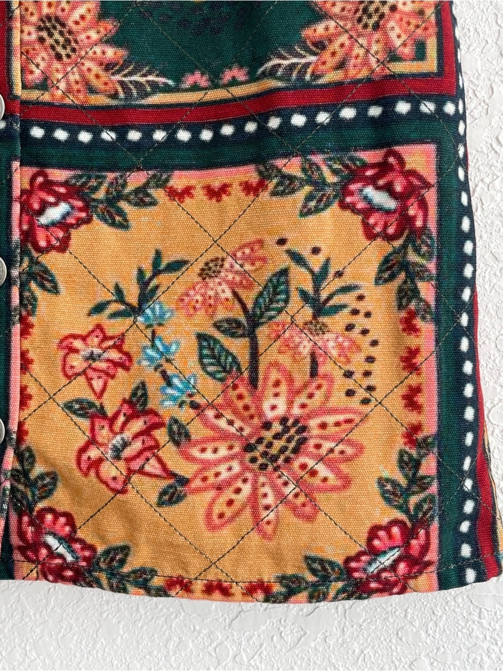 FARM Rio Multicolor Patchwork Floral & Leopard Button-Front Skirt - Picture 10 of 14